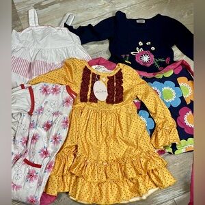 Lot of 6 Girls Size 2T 24M Dresses Clothes Summer Spring Name Brand And Boutique